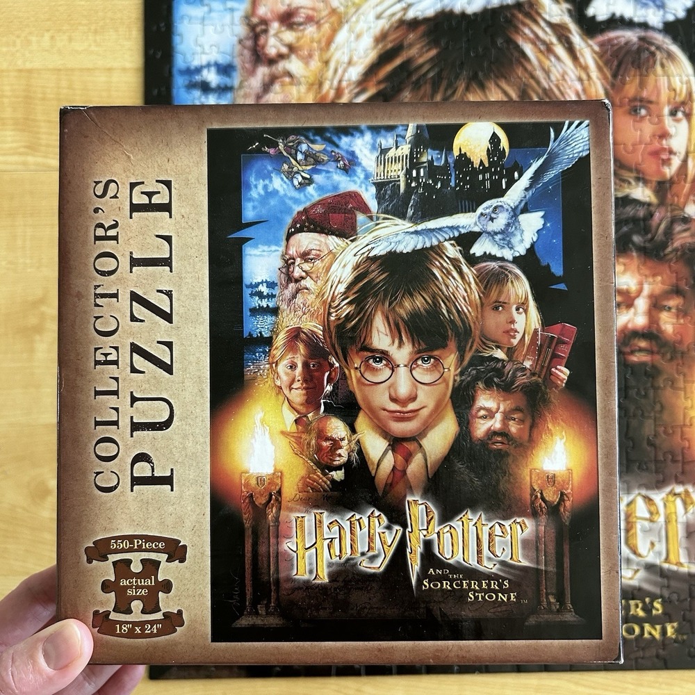Harry Potter and The Sorcerer's Stone Collector's Jigsaw Puzzle 550 Pc COMPLETE